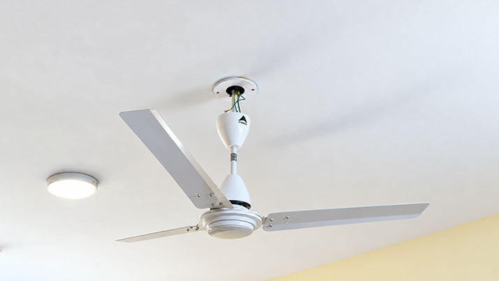 Special fans to prevent suicides in hostels! They will detach if subjected to excess weight, and the power supply will also be cut off.