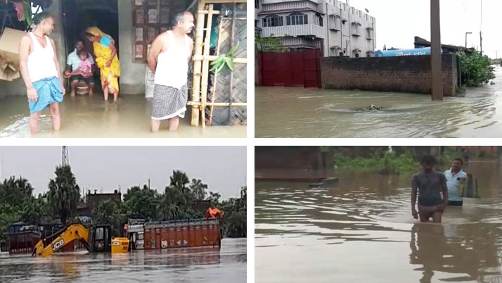 Heavy rain in durgapur