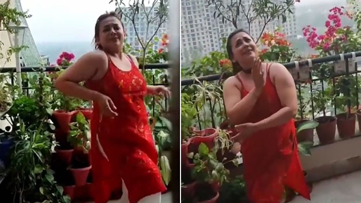 Sreelekha Mitra viral dance 'Manike Mage Hithe' wearing sleeveless