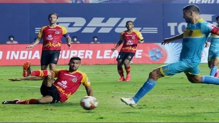 SC East Bengal lost to Hyderabad FC by 4 goals.