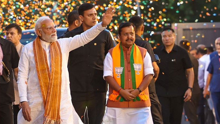 modi-amit-shah-reaction-bjp-victory-west-bengal-election