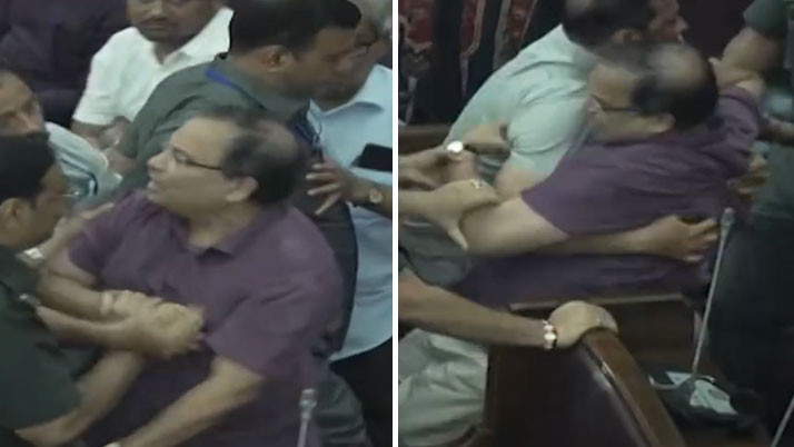 west-bengal-assembly-kunal-ghosh-suspended-clash